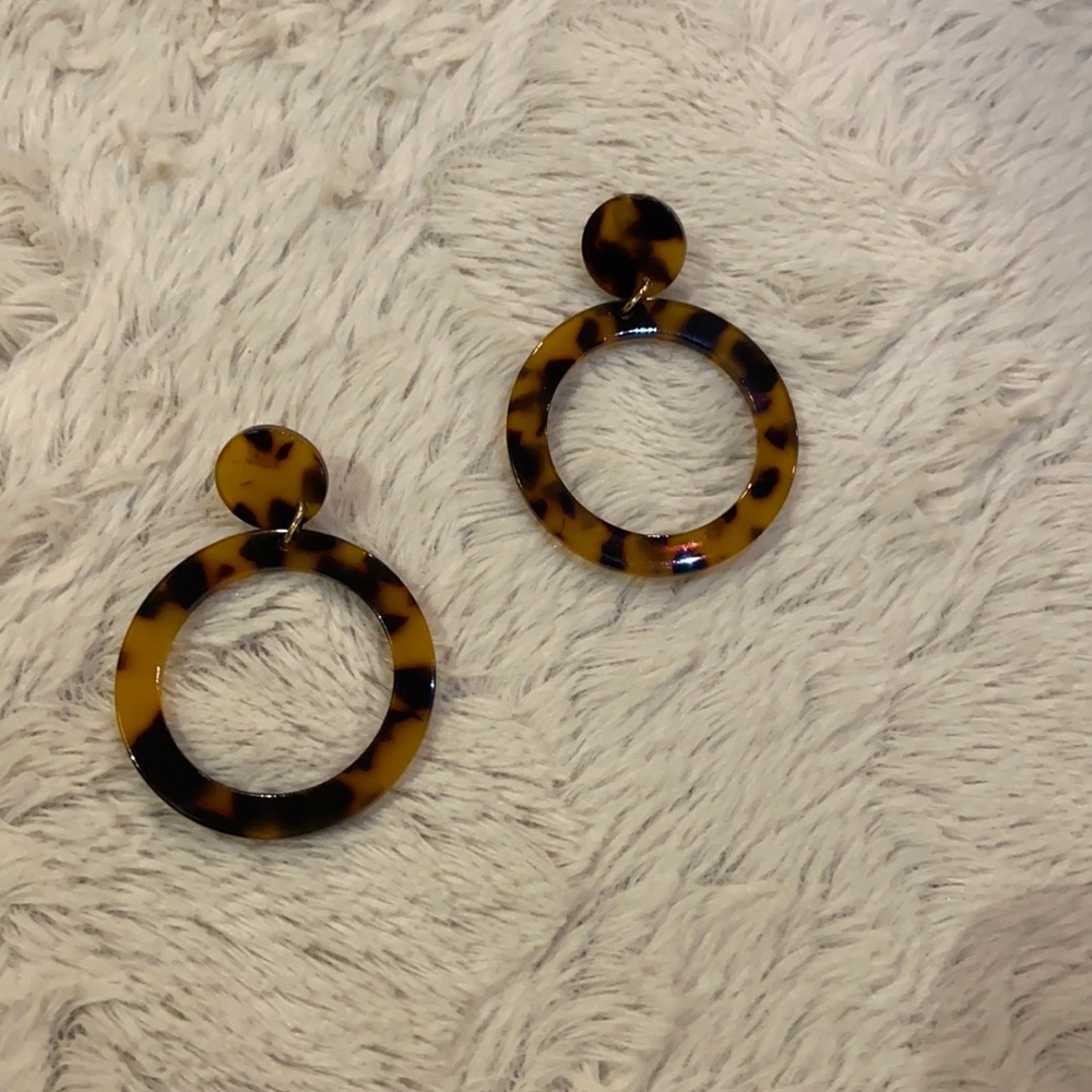 Brown and Black Earrings